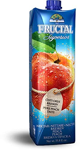 Peach Apple Nectar Juice - 1L Bottle - 100% Natural Fruit Drink - Refreshing Beverage for Breakfast, Picnics & Healthy Snacks