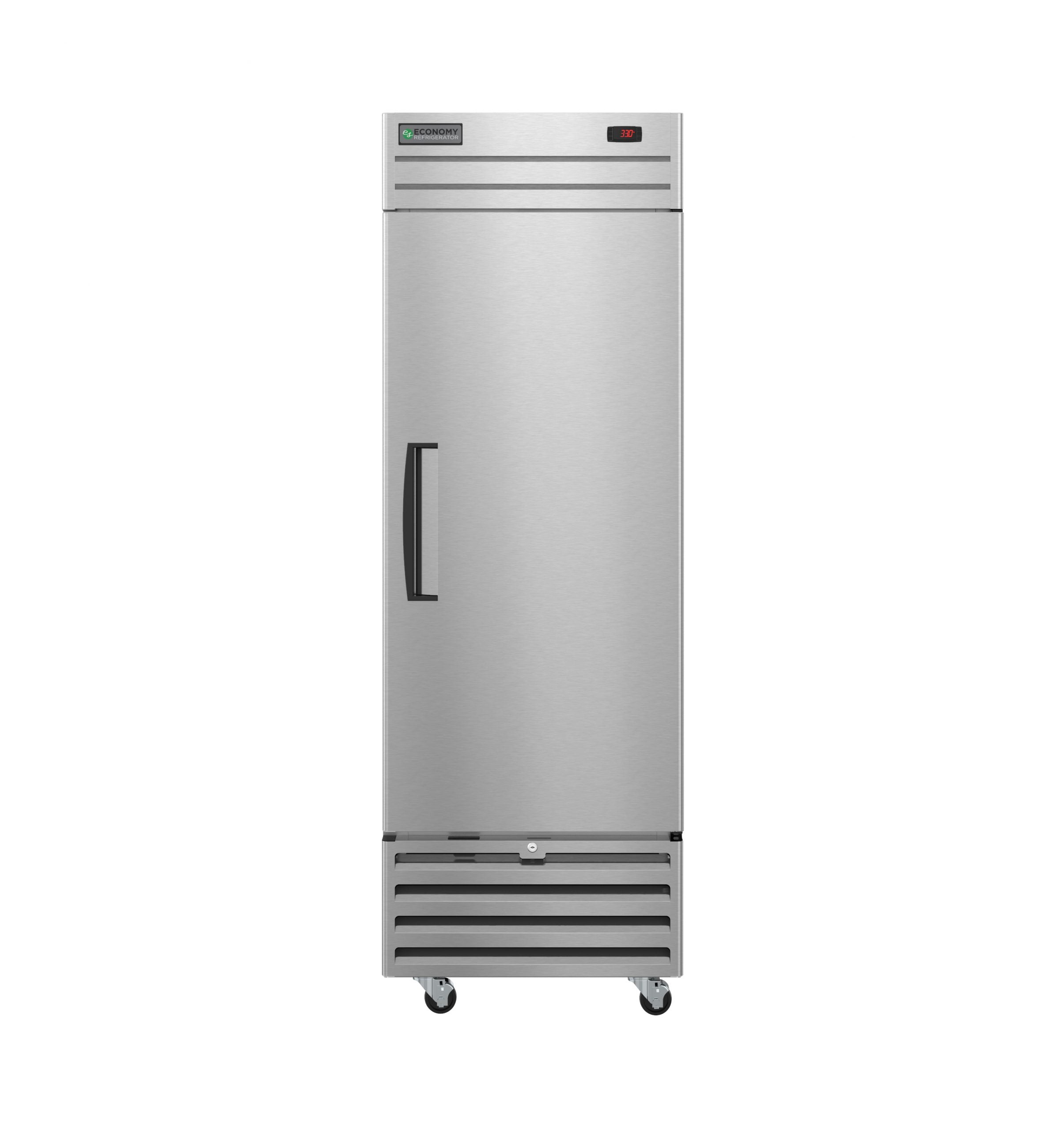 Hoshizaki 27 Inch Single Section Reach-In Commercial Refrigerator with Solid Door - Perfect for Restaurants, Bars, and Catering Businesses