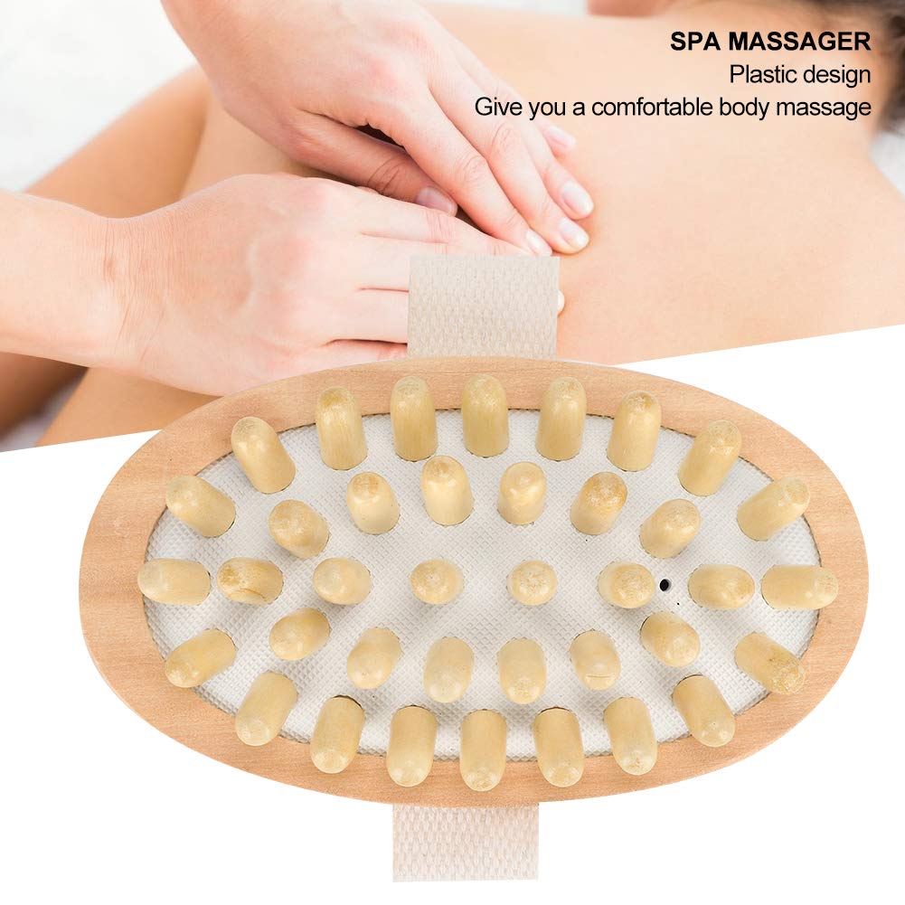 Dry Brushing Body Brush for Lymphatic Drainage & Cellulite Massage - Exfoliating Shower Brush with Soft Bristles for Skin Care & Detox - Perfect for Spa, Self-Care Routine and Pre-Shower Exfoliation