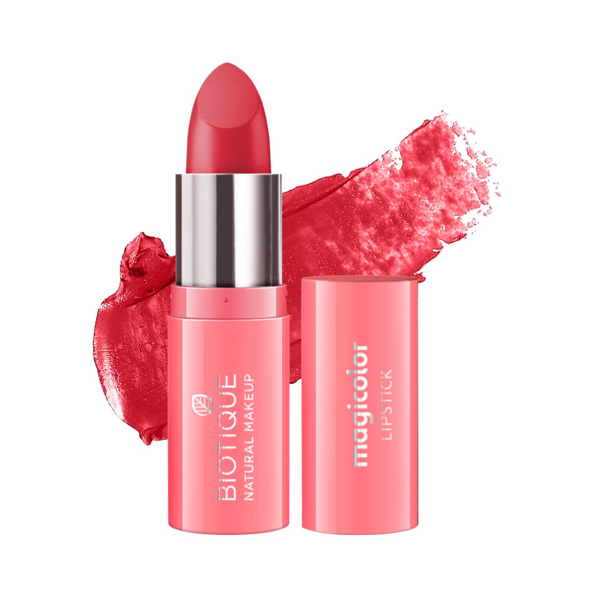 Biotique Natural Magicolor Lipstick - Barely There & Twinkle Pink, 4g | Organic, Long-Lasting, Cruelty-Free Lip Color | Perfect for Everyday Wear, Date Night & Special Occasions