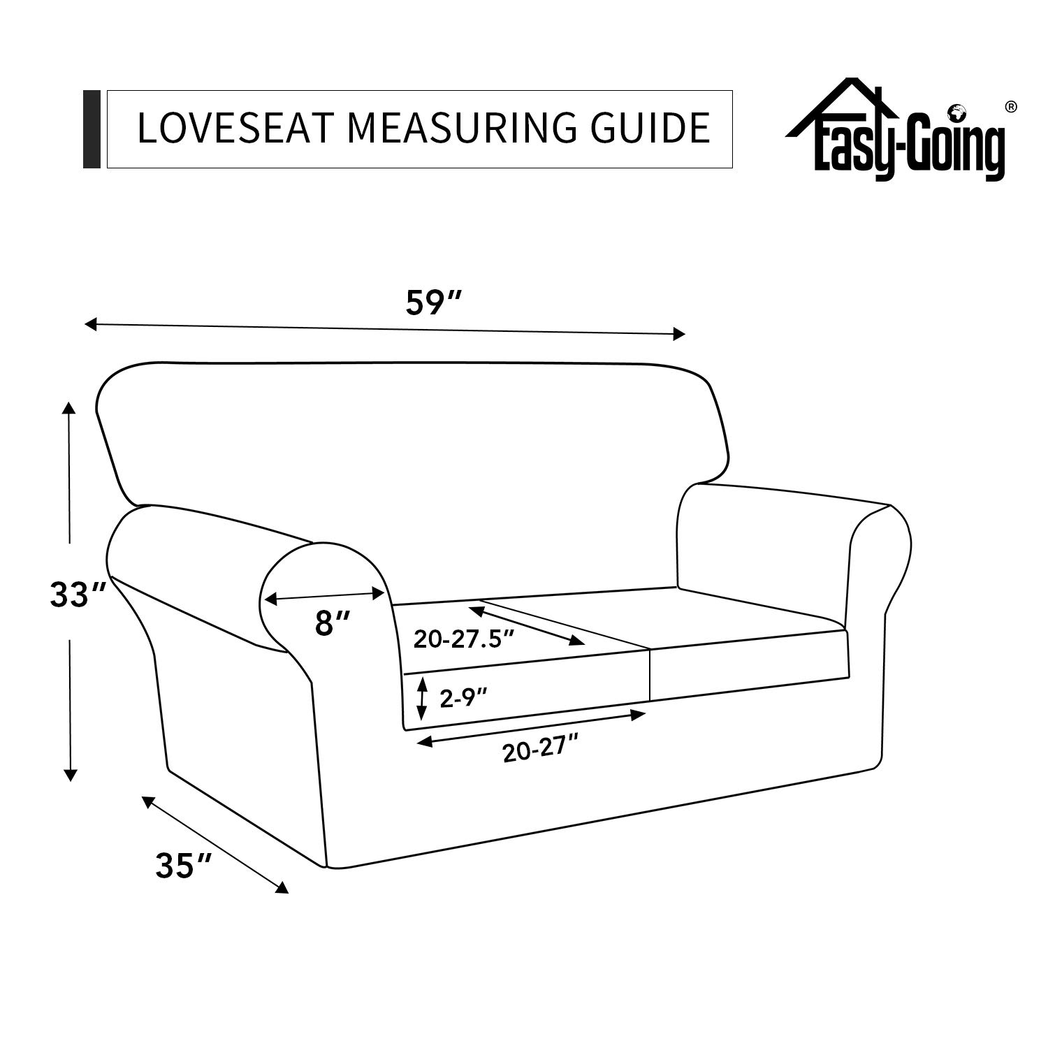 3-Piece Stretchable Dog Couch Cover - Washable Sofa Slipcover for 2-Cushion Couches - Elastic Pet & Kid Furniture Protector (Loveseat, Greyish Green, Medium) - Perfect for Pet Owners & Families with Kids