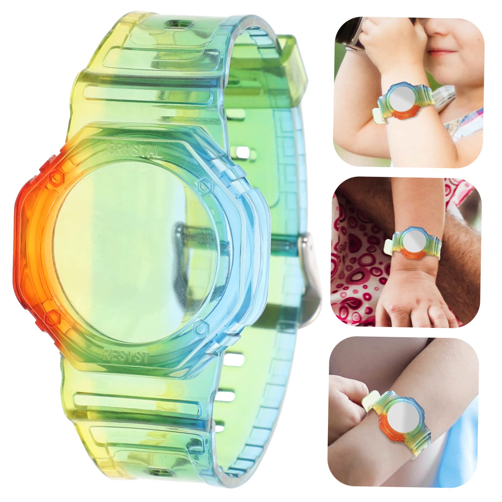 HOMSFOU Smartwatch Band Holder - Durable TPU Tracker Case Bracelet for Apple Watch, Fitbit, Garmin - Perfect for Workouts, Running, and Everyday Use