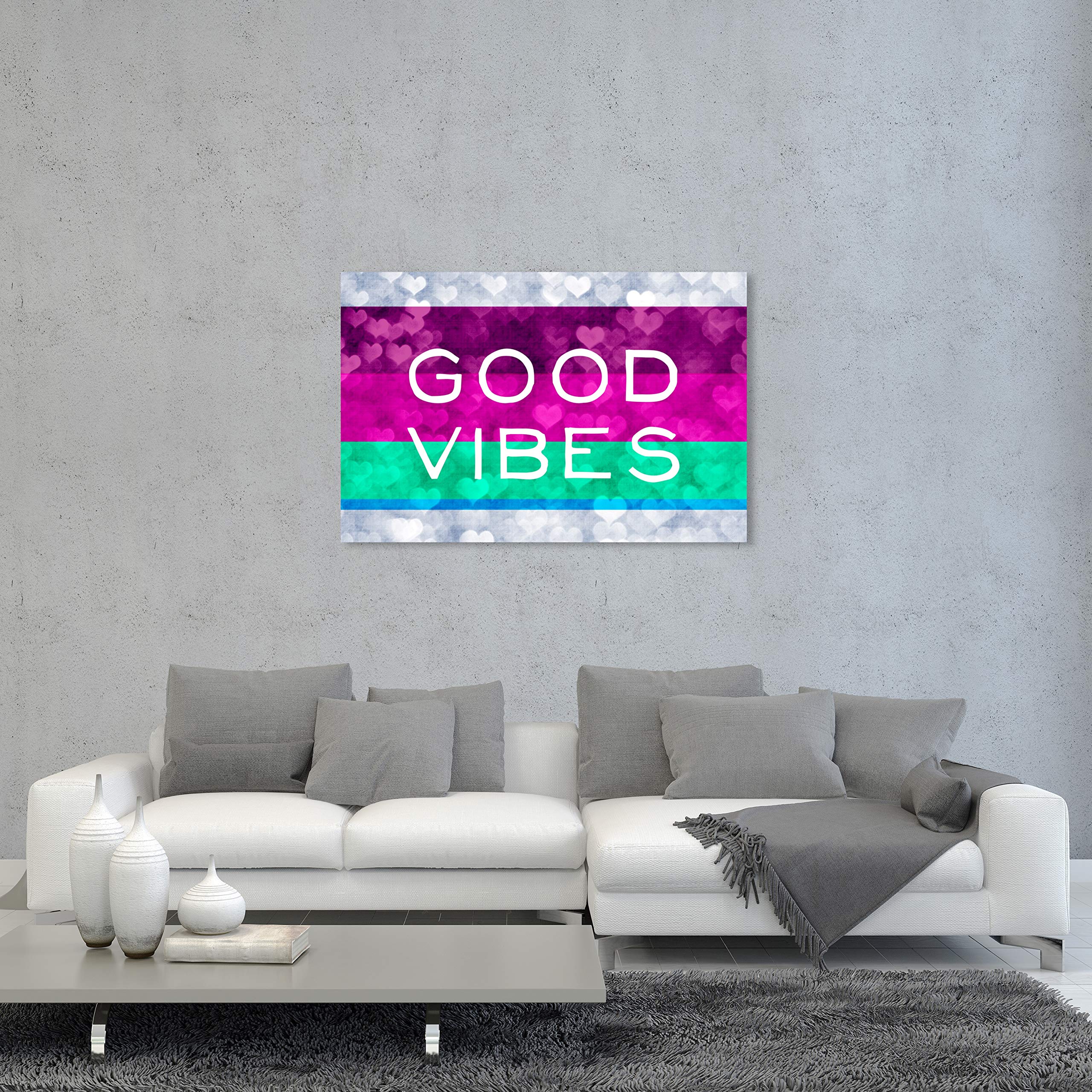 Good Vibes Wall Art Canvas Print - 36