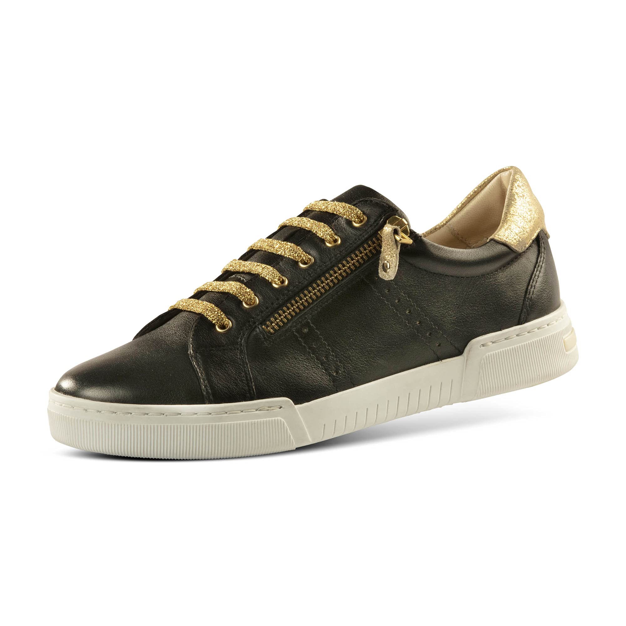 JATAREA Women's Fashion Sneakers – Genuine Leather Casual Walking Shoes with Comfortable Cushioned Insole & TPR Rubber Sole | Stylish Lightweight Sneakers for Travel, Work & Everyday Wear | Durable Lifestyle Footwear for Women