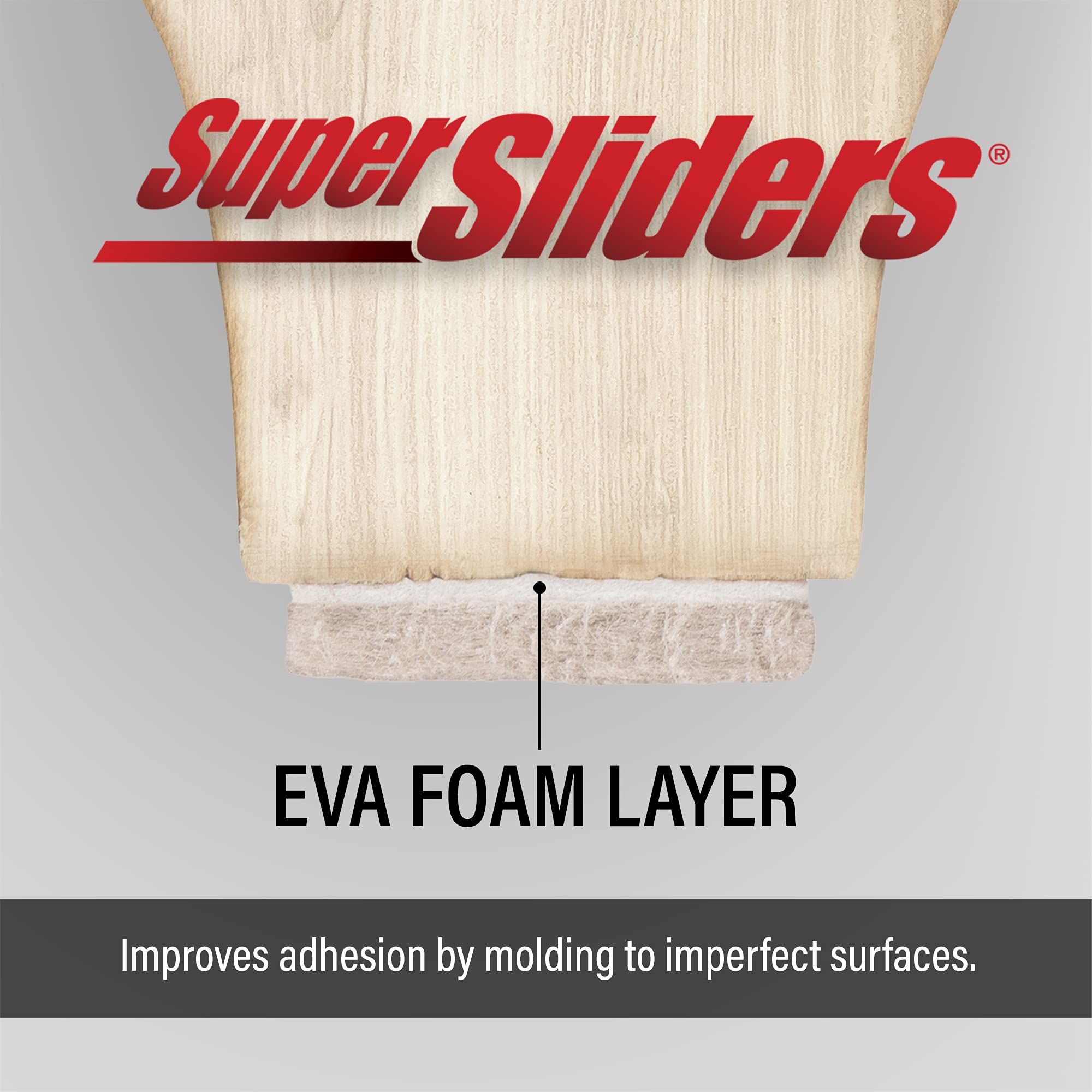 Super Sliders Self-Adhesive Furniture Felt Pads & Cabinet Bumpers - 210 Pack for Hardwood, Tile & Laminate Floor Protection (Gray/Clear) - Perfect for Chairs, Tables & Cabinet Doors