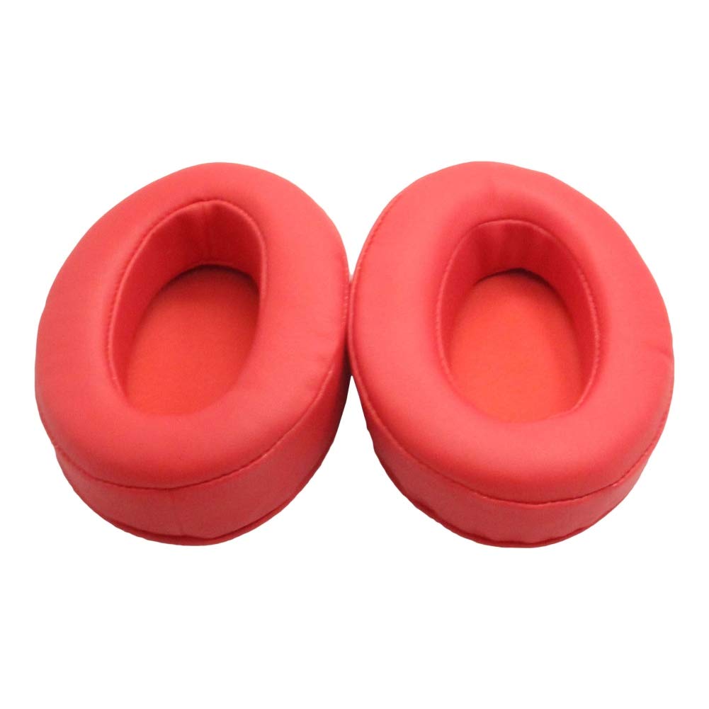 MOHALIKO Replacement Ear Pads - Soft Headphone Earmuff Cushions (1 Pair, Red) - Compatible with Most Headphones - Perfect for Gaming, Music & Office Use