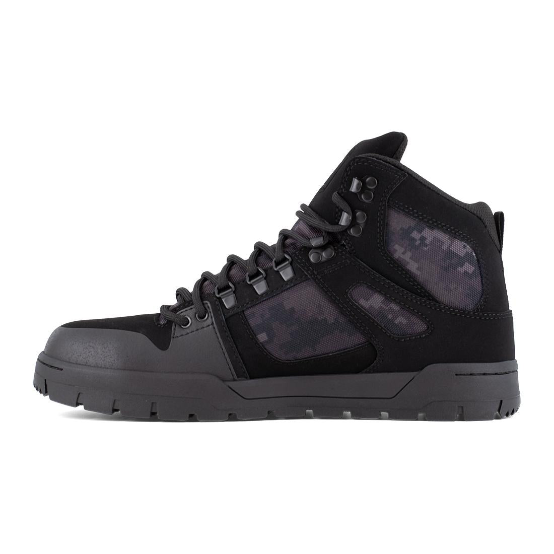 Pure Work Composite Toe Waterproof Mid‑Cut Boot – Black/Camo