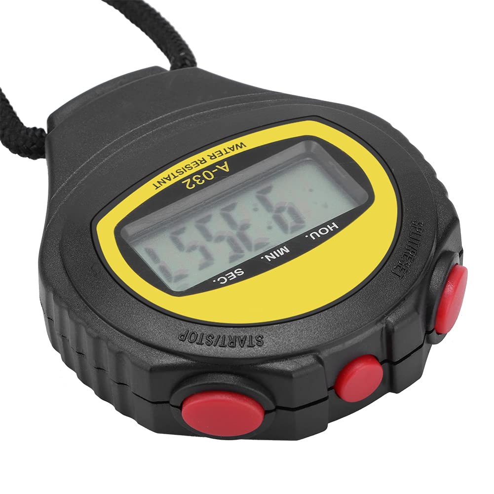 Natudeco Digital Sports Stopwatch Timer - Portable Handheld Stopwatch for Fitness, Swimming, Running & Training | Track Workouts, Lap Times & Athletic Performance
