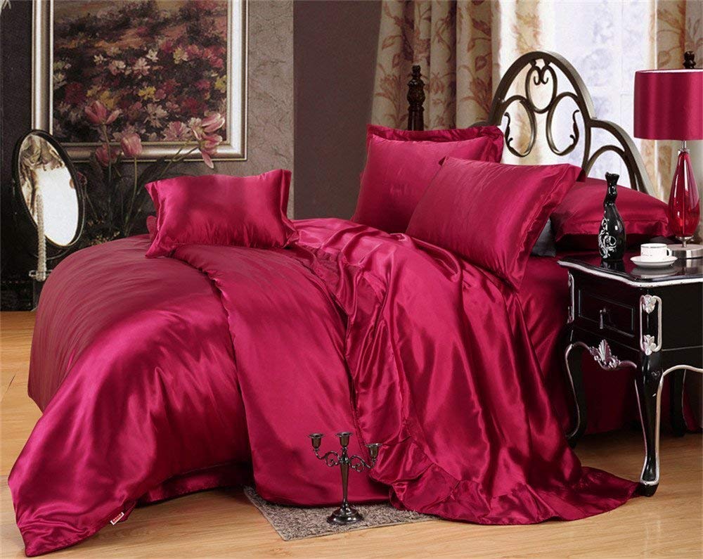 Luxury 4PC Satin Sheet Set - Full Size, 15