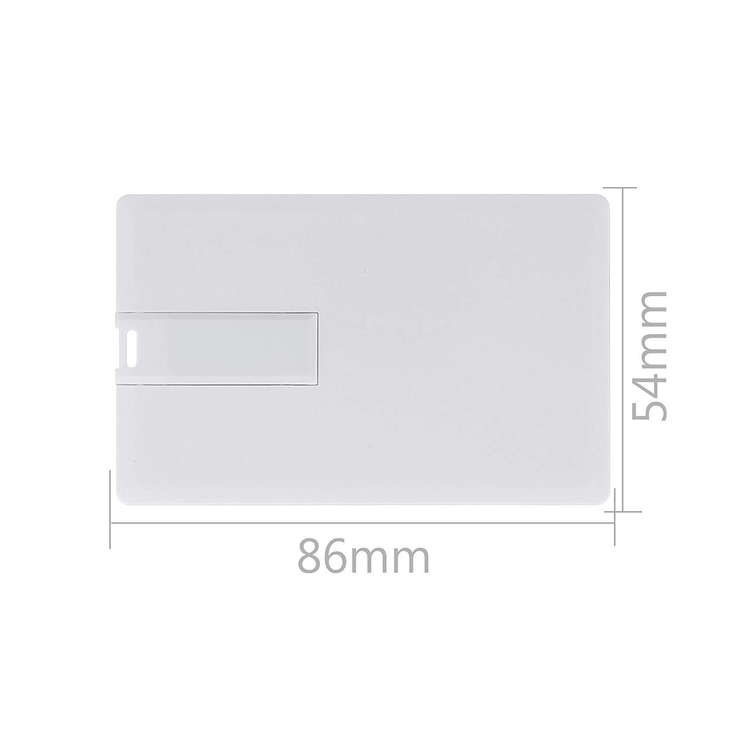 Custom Logo USB Flash Drive - Credit Card Style Personalized Memory Stick - Bulk Pack (1GB, 100 Pack) - Perfect for Promotional Gifts, Corporate Events & Branding Campaigns