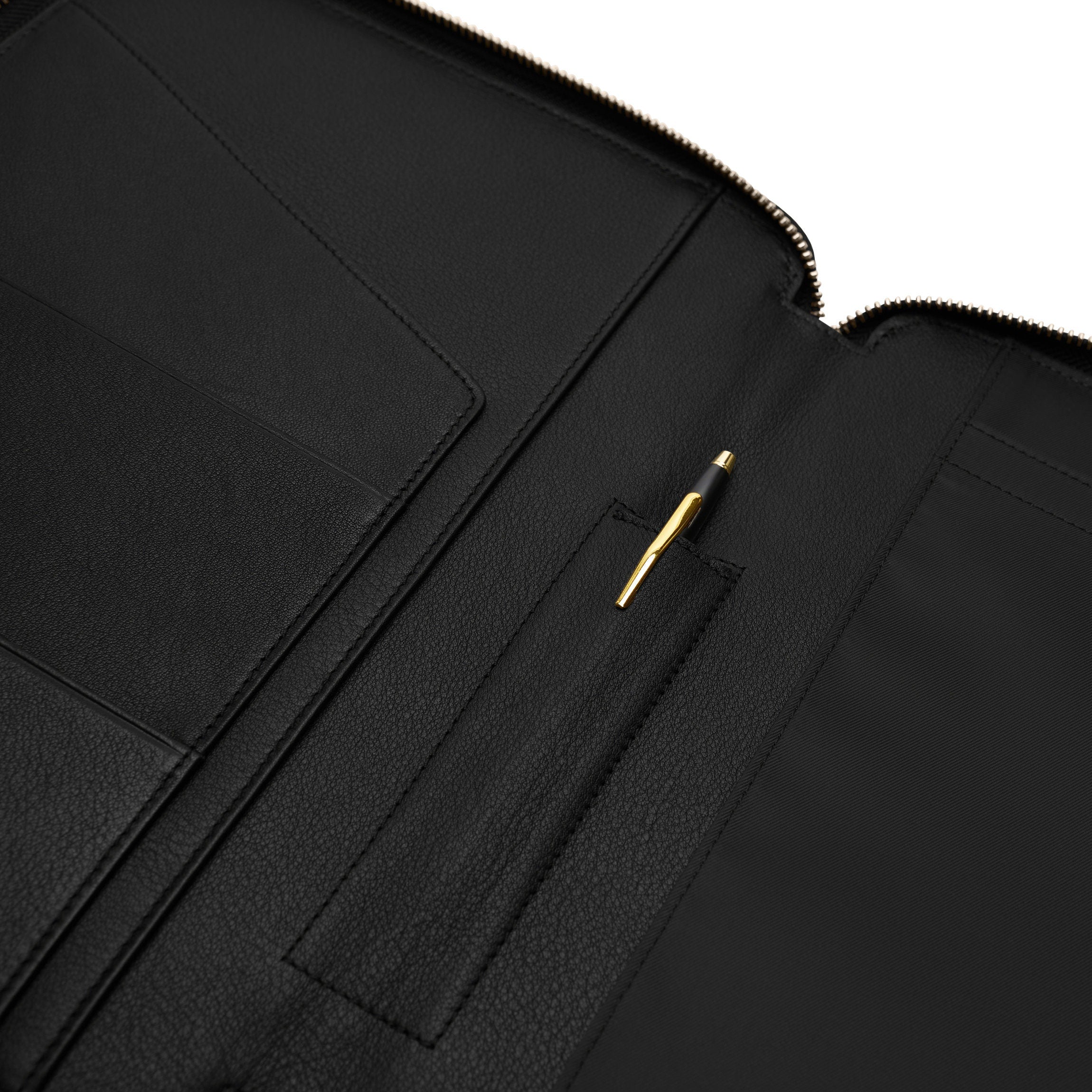 B5 Composition Notebook with Zipper - Black Onyx Cover, College Ruled Paper, Durable for School, Office & Travel Note Taking
