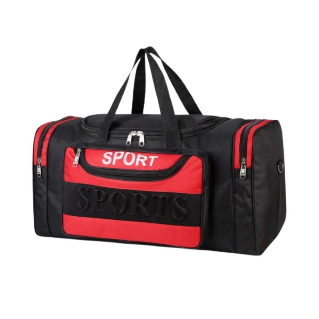 **Durable 23-Inch Red Duffle Bag for Travel, Sports & Gym - Lightweight Carry-On Duffel with Multiple Pockets for Workouts, Weekend Trips & Outdoor Adventures**