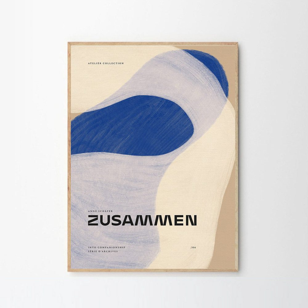 The Poster Club Aesthetic Art Print - 50x70cm Modern Wall Decor for Living Room, Bedroom & Office | Scandinavian Style Poster
