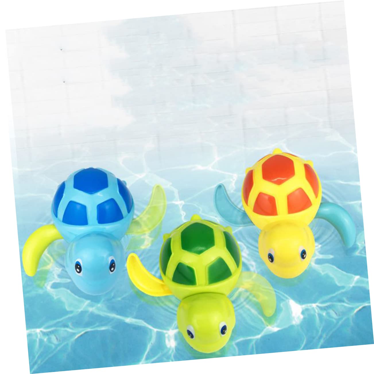 VICASKY 9-Piece Wind-Up Bath Toys Set - Colorful Clockwork Swimming Animals for Toddlers & Kids - Fun Bathtime, Pool Party & Sensory Play Water Toys