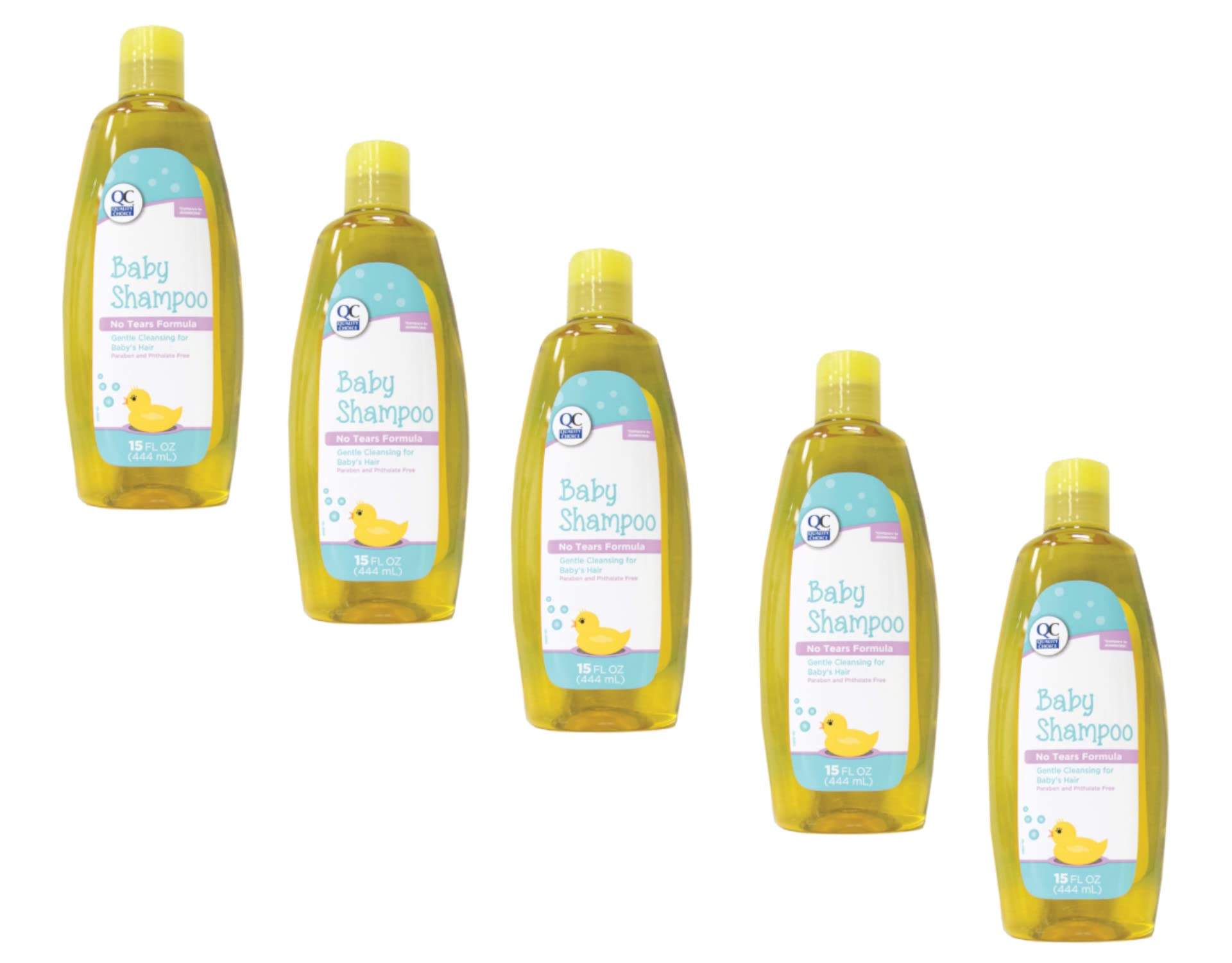 Best No Tears Baby Wash & Shampoo - Gentle 15oz Formula (Pack of 5) | Safe for Newborns & Sensitive Skin | Perfect for Bath Time & Daily Hair Care
