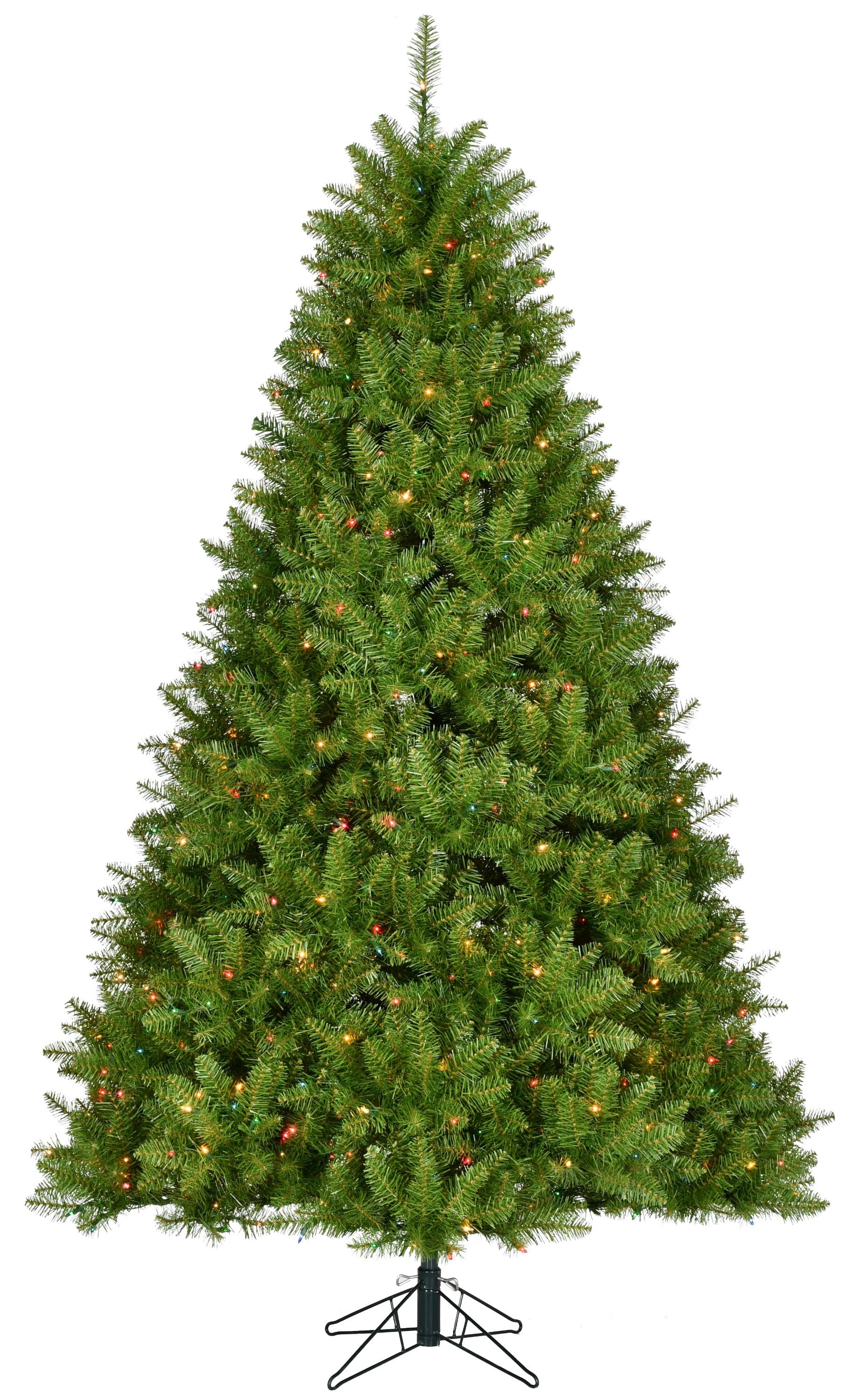 7.5' Pre-Lit Artificial Christmas Tree - Carrington Instant Lite Pole for Easy Setup | Perfect for Living Room, Office & Holiday Decorations