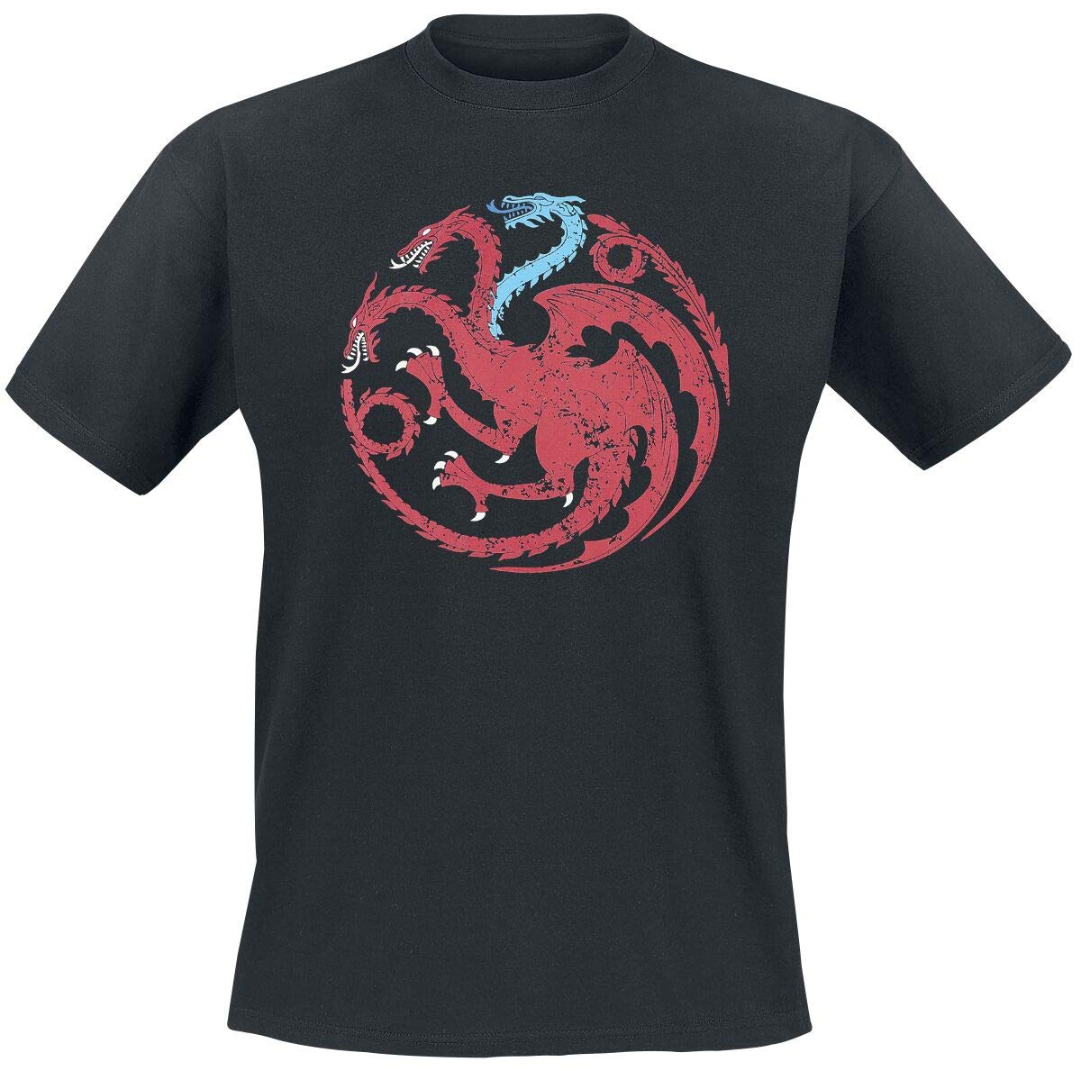 Game of Thrones 'Ice Dragon' Black T-Shirt - Jon Snow Inspired Winter Fantasy Tee for Men & Women - Perfect for Cosplay, GOT Parties & TV Show Fans