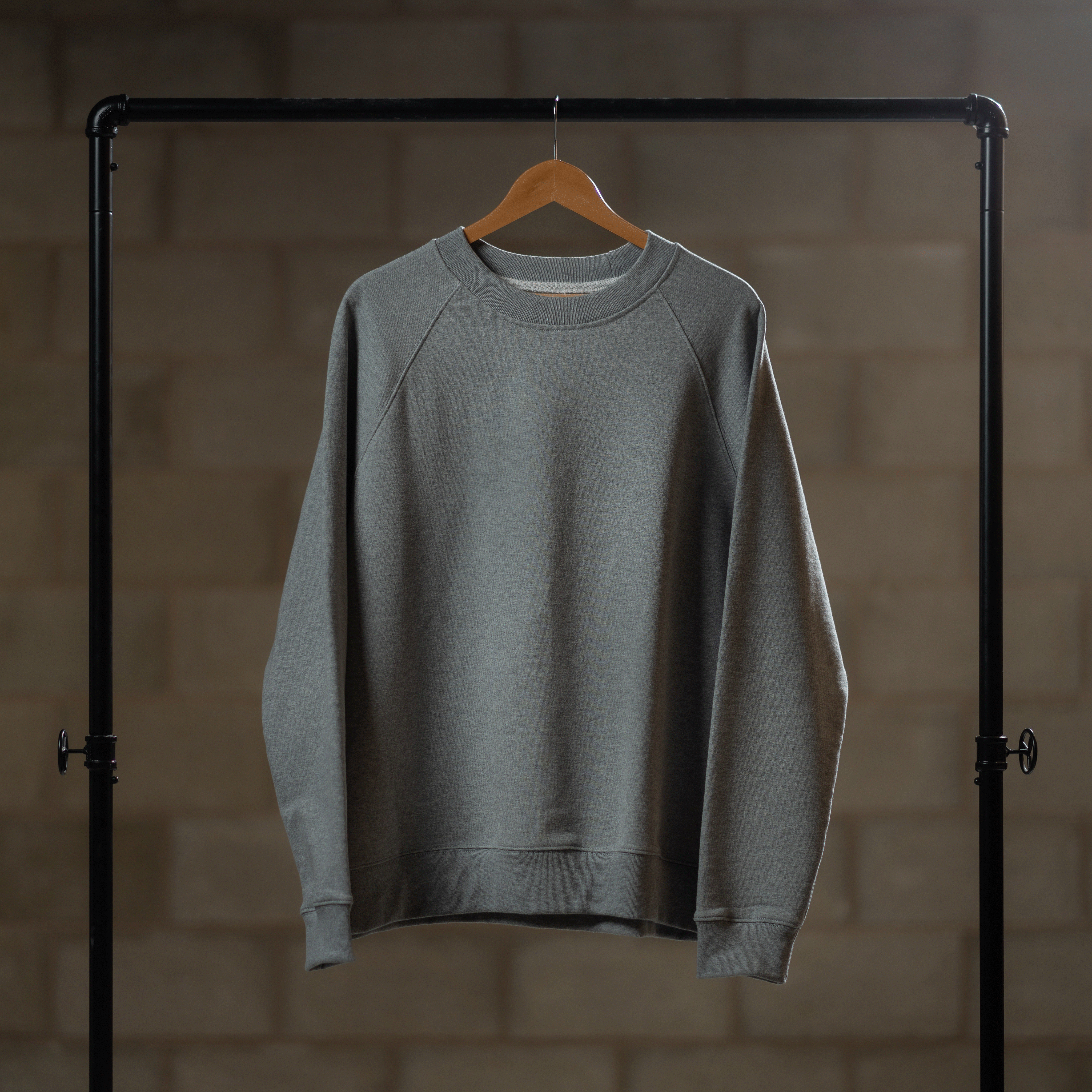 Premium Grey Marl Sweatshirt for Men & Women - Soft Cotton Blend Pullover Hoodie for Casual Wear, Gym & Outdoor Activities