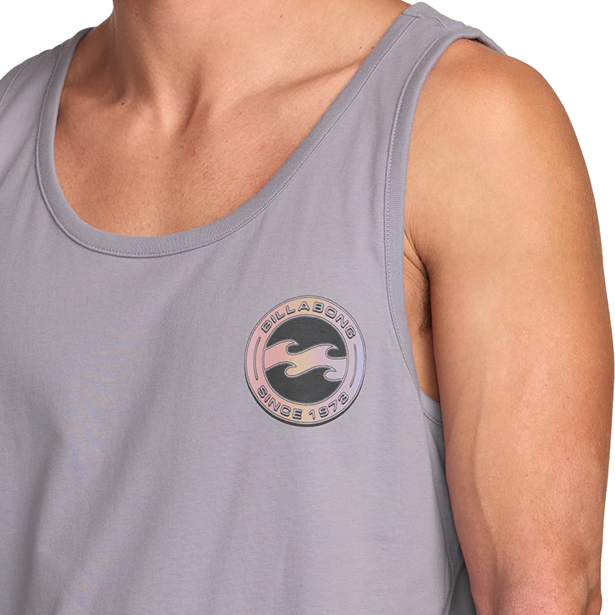 Billabong Men's Hallow Premium Tank Top - Light Purple | Soft Breathable Fabric for Beach, Surfing & Summer Outdoor Activities