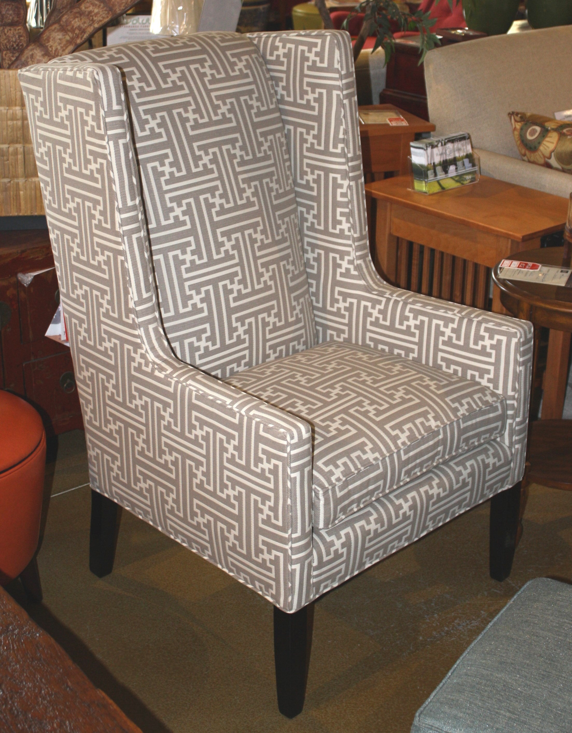 Arabella Modern Wingback Chair - Upholstered Accent Armchair with Nailhead Trim - Perfect for Living Room, Bedroom, or Office Decor