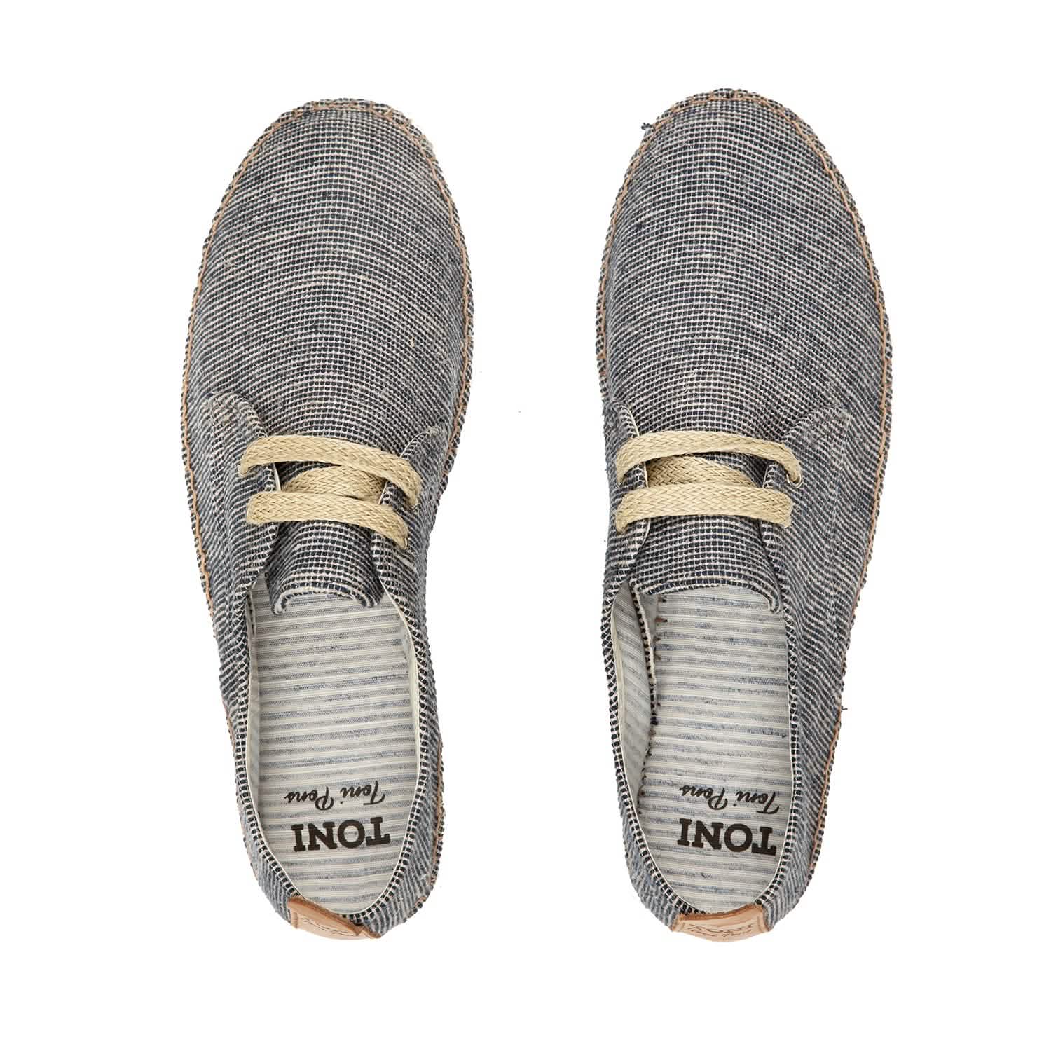 Men's Striped Cotton Blend Espadrilles - Comfortable Summer Casual Shoes for Beach, Vacation & Outdoor Wear | David WL