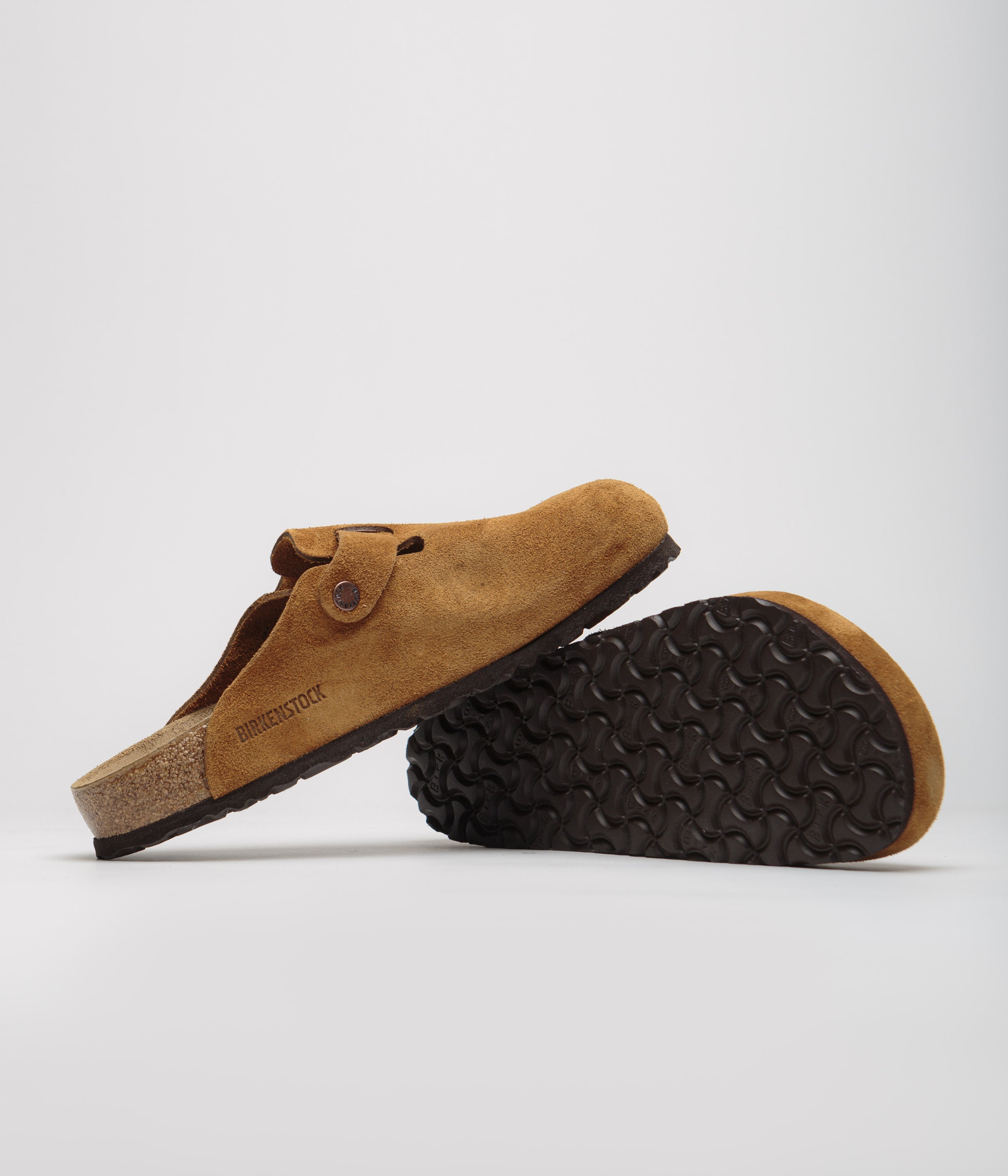 Birkenstock Boston Soft Footbed Clogs for Men & Women - Comfortable Mink Suede Sandals for Home, Office & Casual Wear