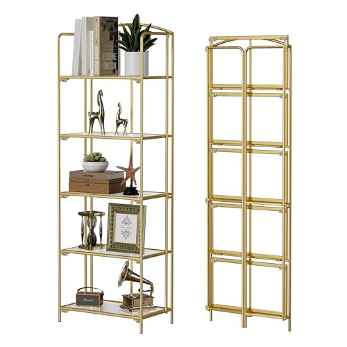 Gold Frame & Transparent Shelf