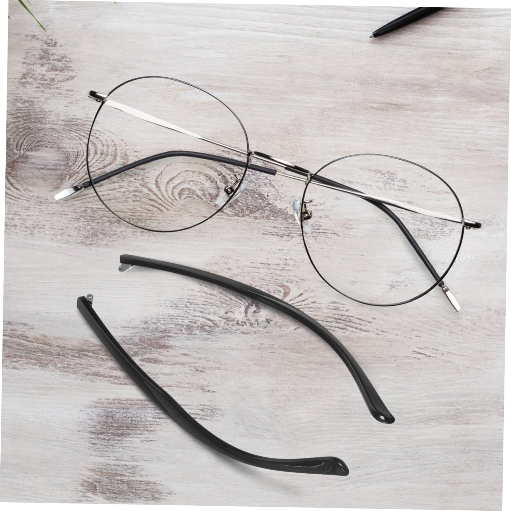 GOOHOCHY Universal Glasses Arm Replacement Kit - Metal Eyeglass Frame Repair Parts for Broken Arms & Legs | Durable & Adjustable Fit for Most Eyewear | Perfect for Home, Office & Travel Use