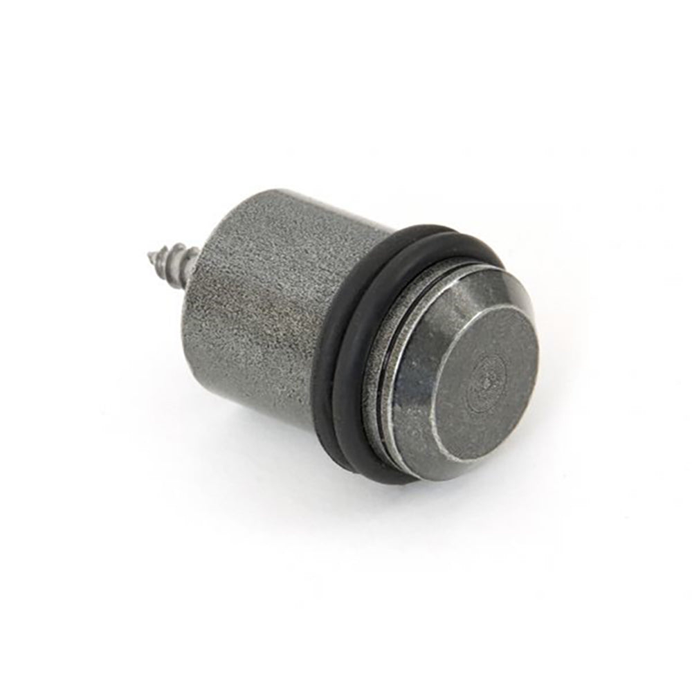 Sturdy Pewter Floor Mounted Door Stop - Heavy Duty Door Holder for Home & Office - Perfect for Hallways, Bedrooms & Commercial Spaces