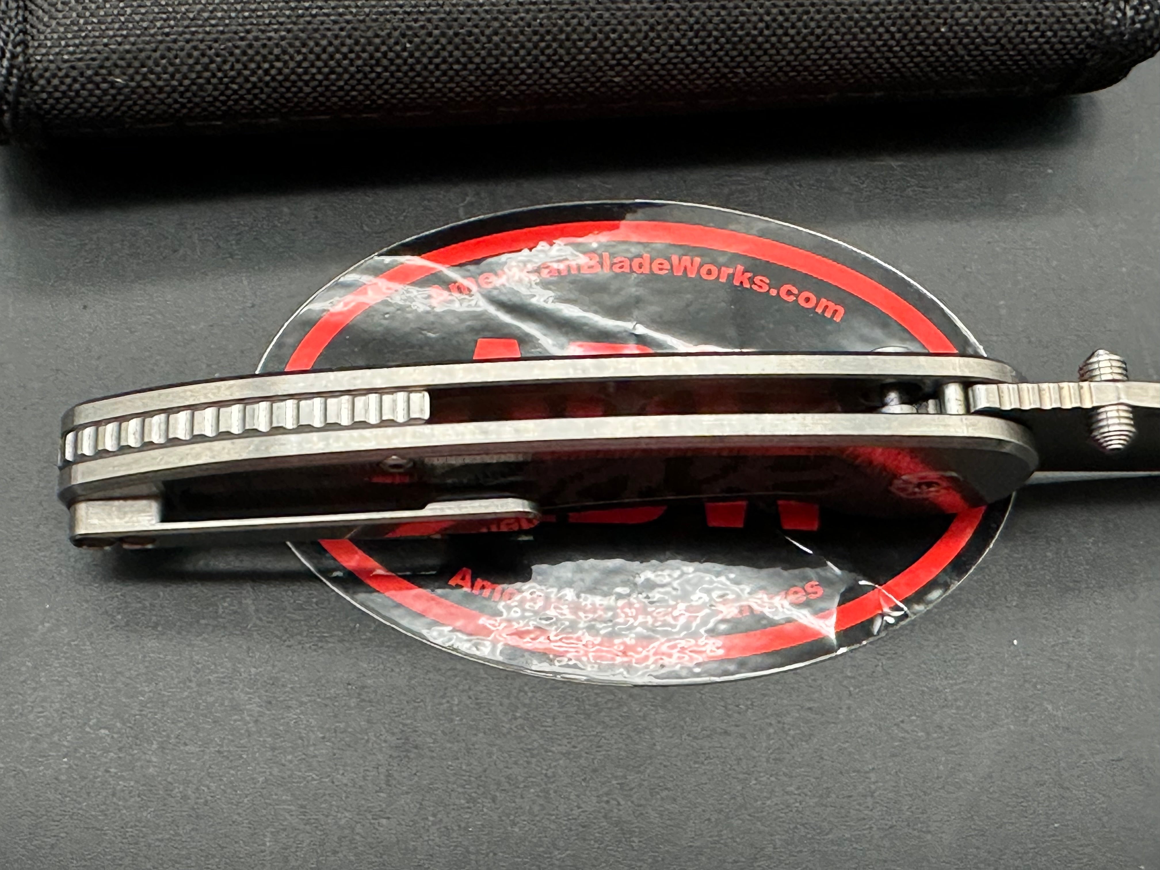American Blade Works Model 1 Button Lock Folding Knife - Premium EDC Pocket Knife for Outdoor, Camping, Hiking & Everyday Carry