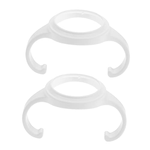 Hemoton 2-Pack Baby Bottle Handle - Heat Resistant, Adjustable Tumbler Grip for Milk Bottles & Thermal Mugs - Soft TPE Material for Safe Feeding - Perfect for Travel, Home & Daycare Use