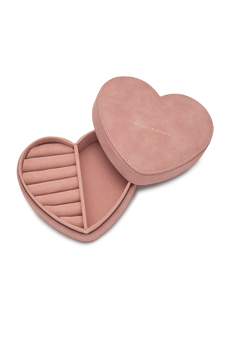 Elegant Heart-Shaped Jewelry Box for Women - Perfect for Gifts, Wedding, Anniversary & Valentine's Day - Romantic Keepsake Storage for Rings, Necklaces & Earrings