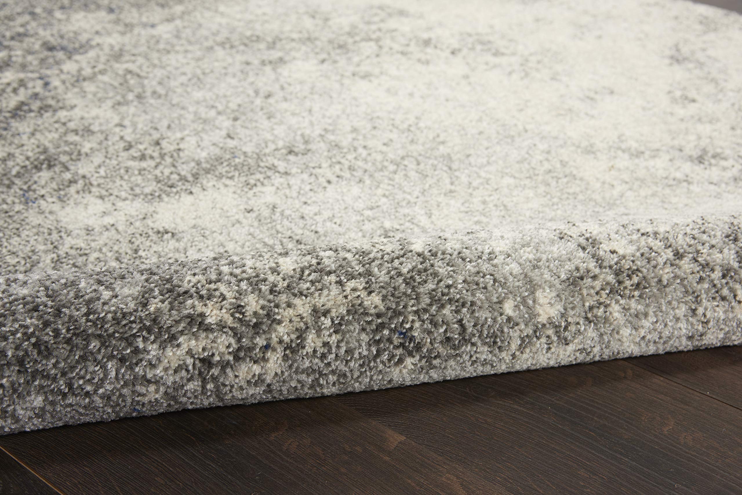Nourison Passion Charcoal/Ivory 9' x 12' Area Rug - Modern Abstract Design, Easy Cleaning, Non-Shedding - Perfect for Bedroom, Living Room, Dining Room & Kitchen Decor (9x12)