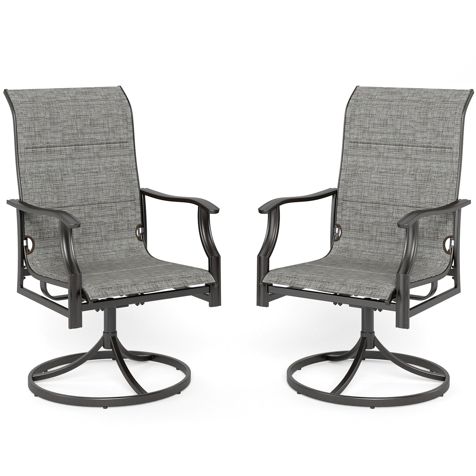 MFSTUDIO Patio Dining Chairs Set of 2 - 42