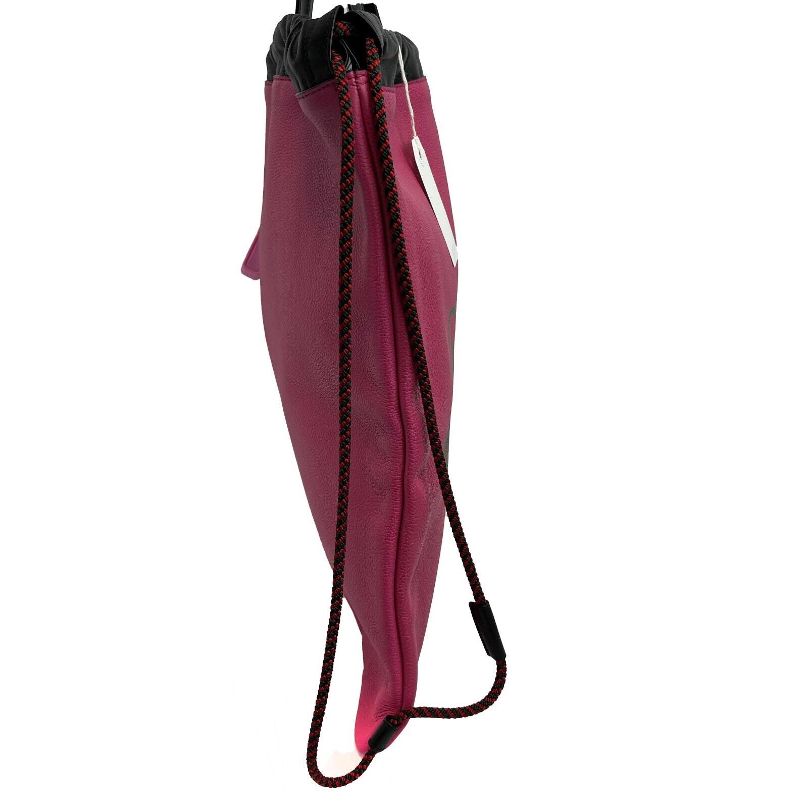 Gucci Pink Logo Drawstring Backpack with Top Handle - Stylish Designer Backpack for Women, Travel, School & Everyday Use