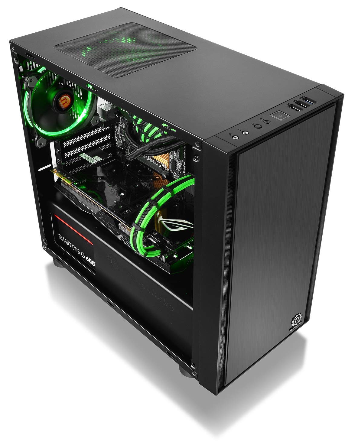 Thermaltake Versa H17 Black Micro ATX Mini Tower Gaming PC Case - Compact Computer Case with 120mm Rear Fan Pre-Installed | Perfect for Small Form Factor Gaming Rigs & Home Office Setups