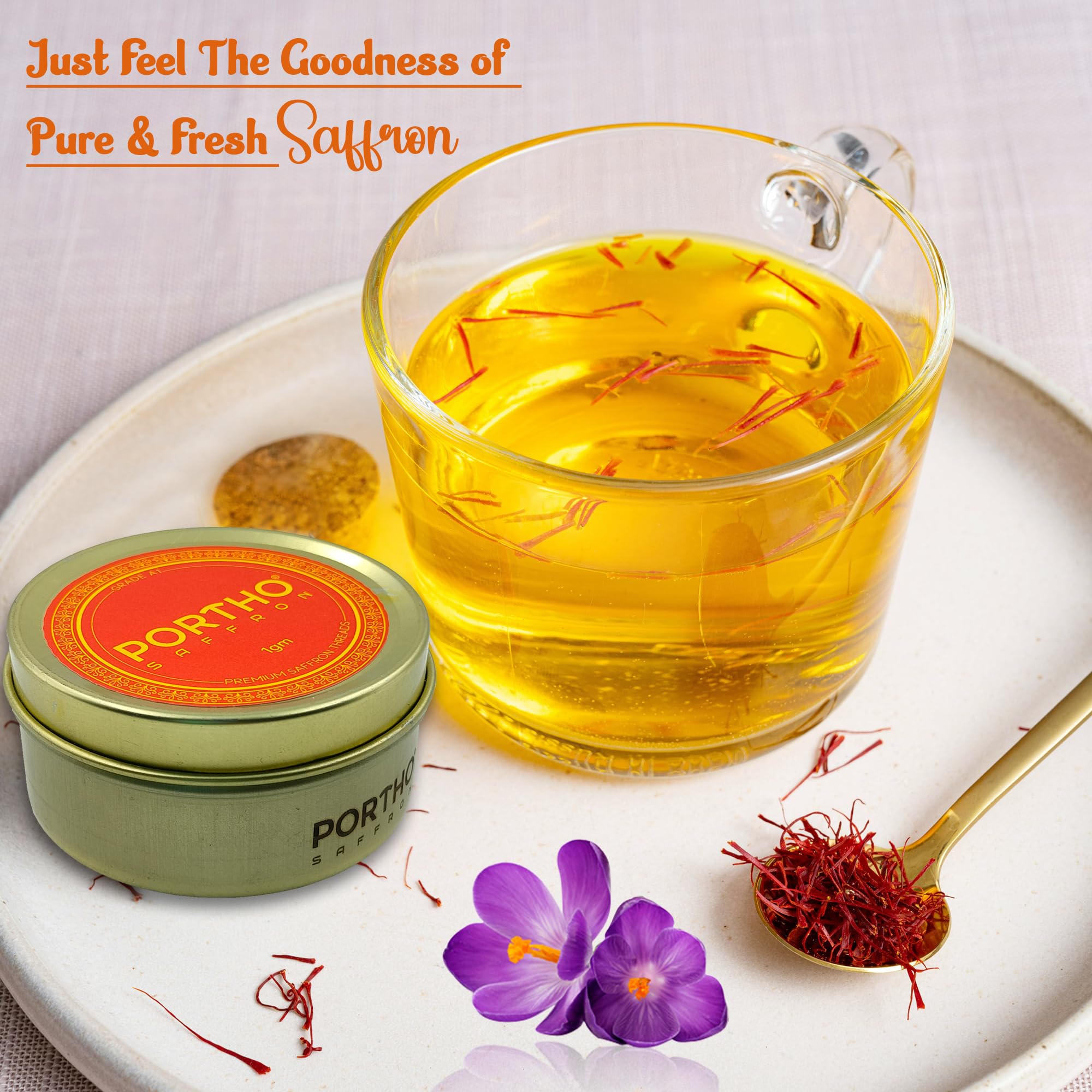 Premium Kashmiri Saffron Threads (Super Negin Grade) - 1g Pure Spice for Cooking, Baking & Beverages | Perfect for Paella, Risotto, Desserts, Golden Milk Tea & More | High-Quality Culinary & Gourmet Saffron for Home Chefs & Food Enthusiasts
