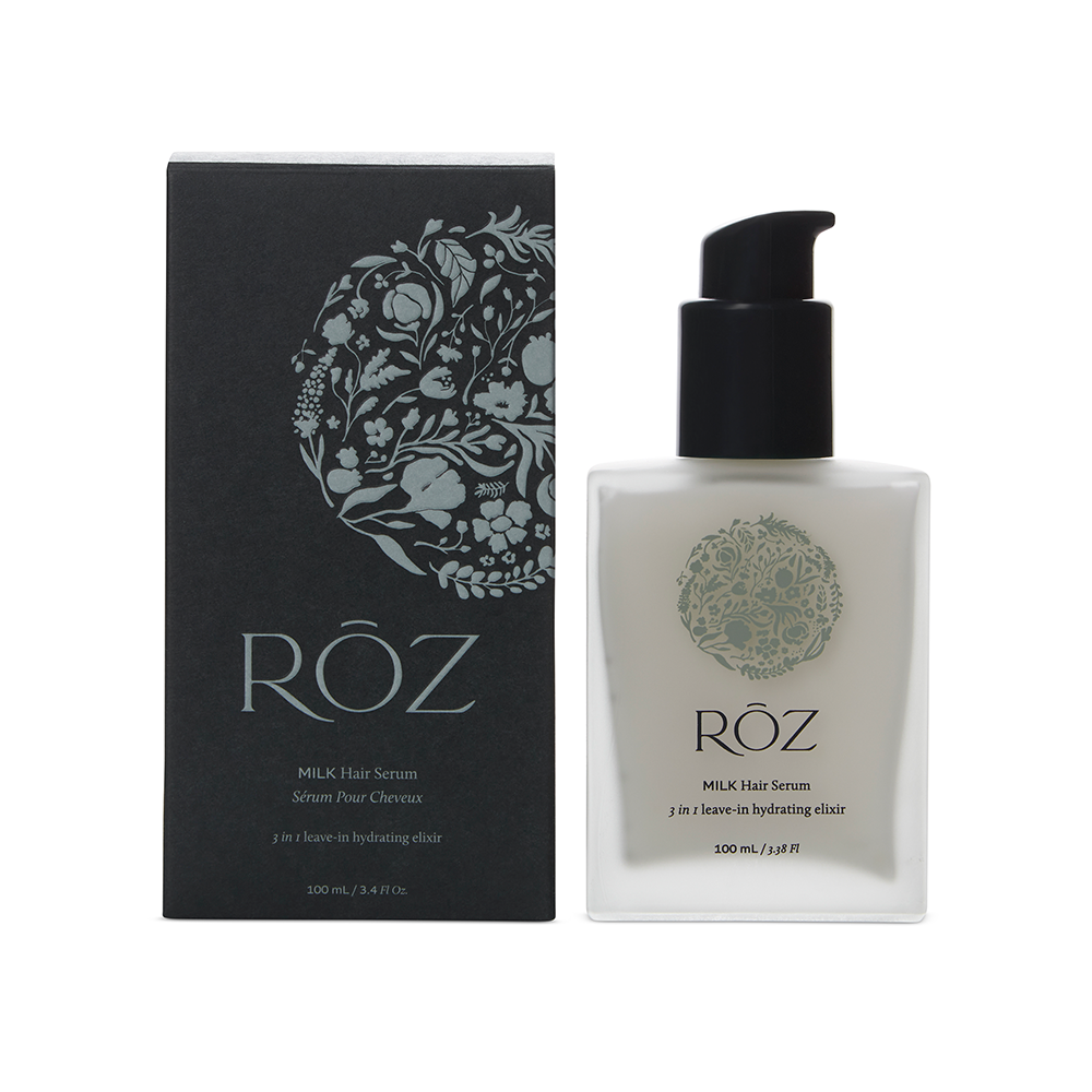 Roz Milk Hair Serum - Nourishing & Repairing Hair Treatment for Dry, Damaged Hair - Perfect for Daily Use & Styling