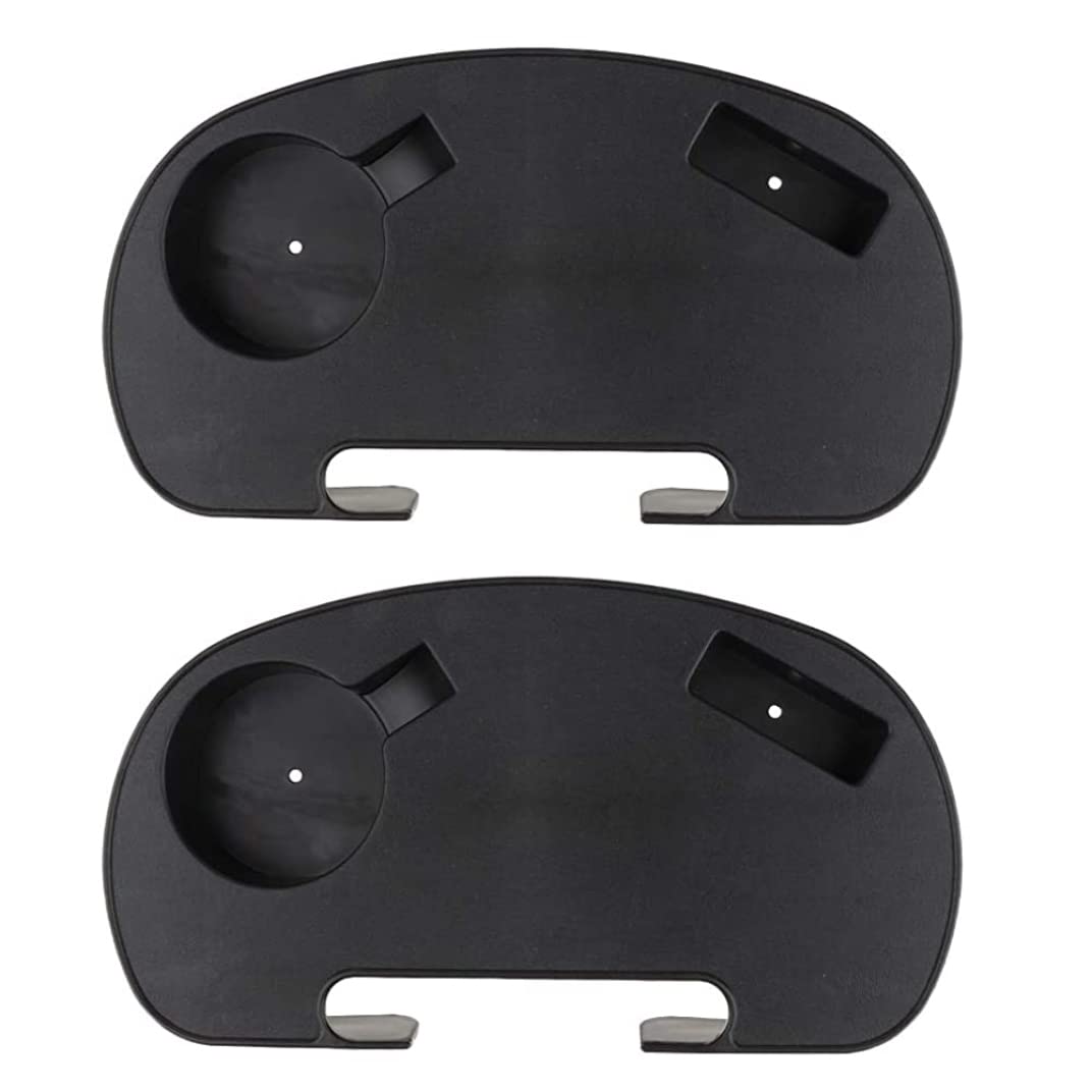 2-Pack Beach Chair Cup Holder with Tray - Universal Drink Holder for Desk, Office, and Outdoor Use - Compatible with Phones & Devices - Perfect for Pool, Picnic, and Camping