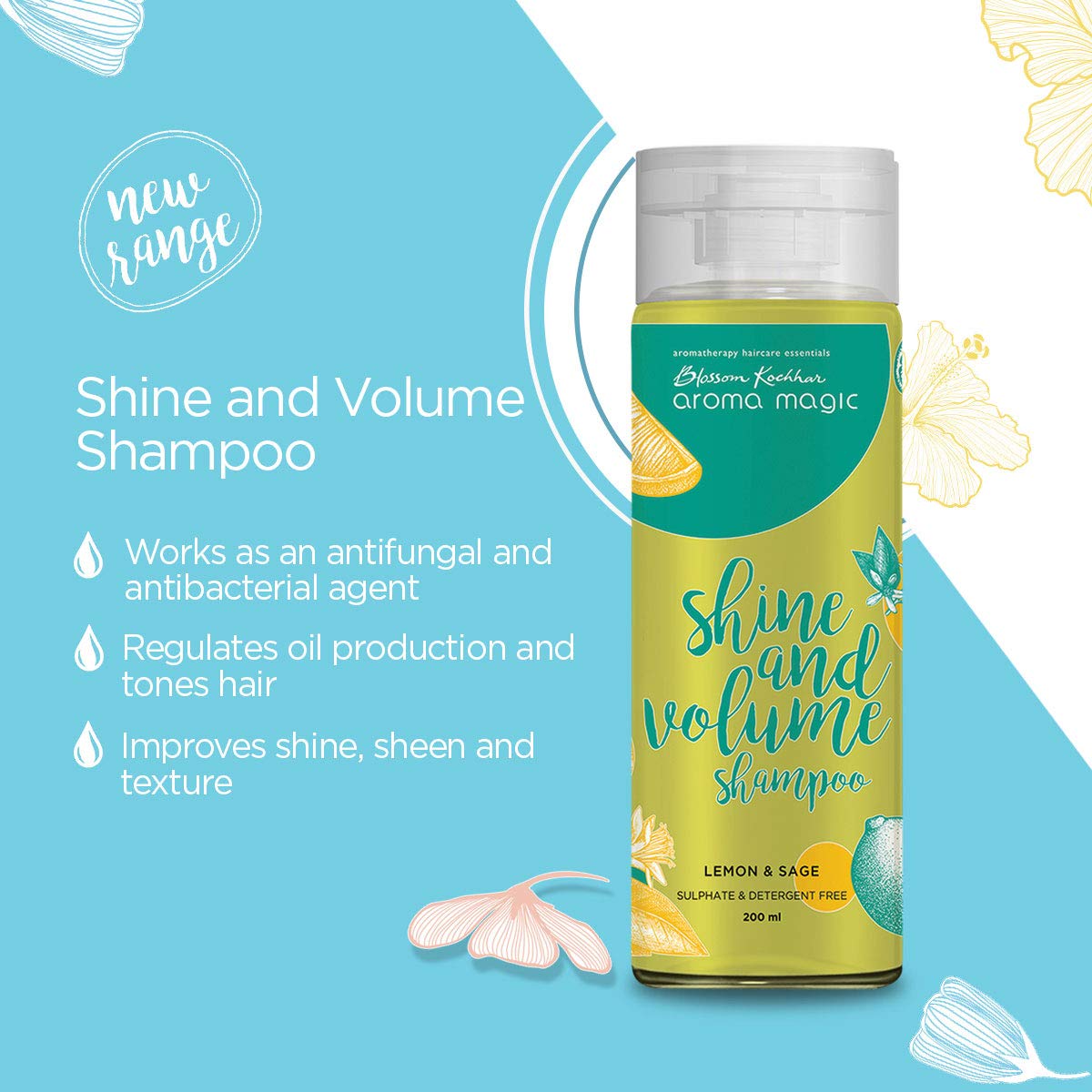 Aroma Magic Shine & Volume Shampoo - 200ml | Volumizing & Shine Enhancing Hair Care | Perfect for Daily Use & Salon-Quality Results at Home