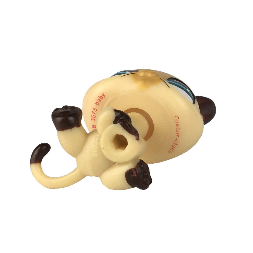 Custom-Made 1 Inch Mini Kitten Toy for Short Hair Cats - Yellow Heart Face Pet Kitty Collection #3573 | Perfect for Playtime, Training & Cat Enrichment Activities