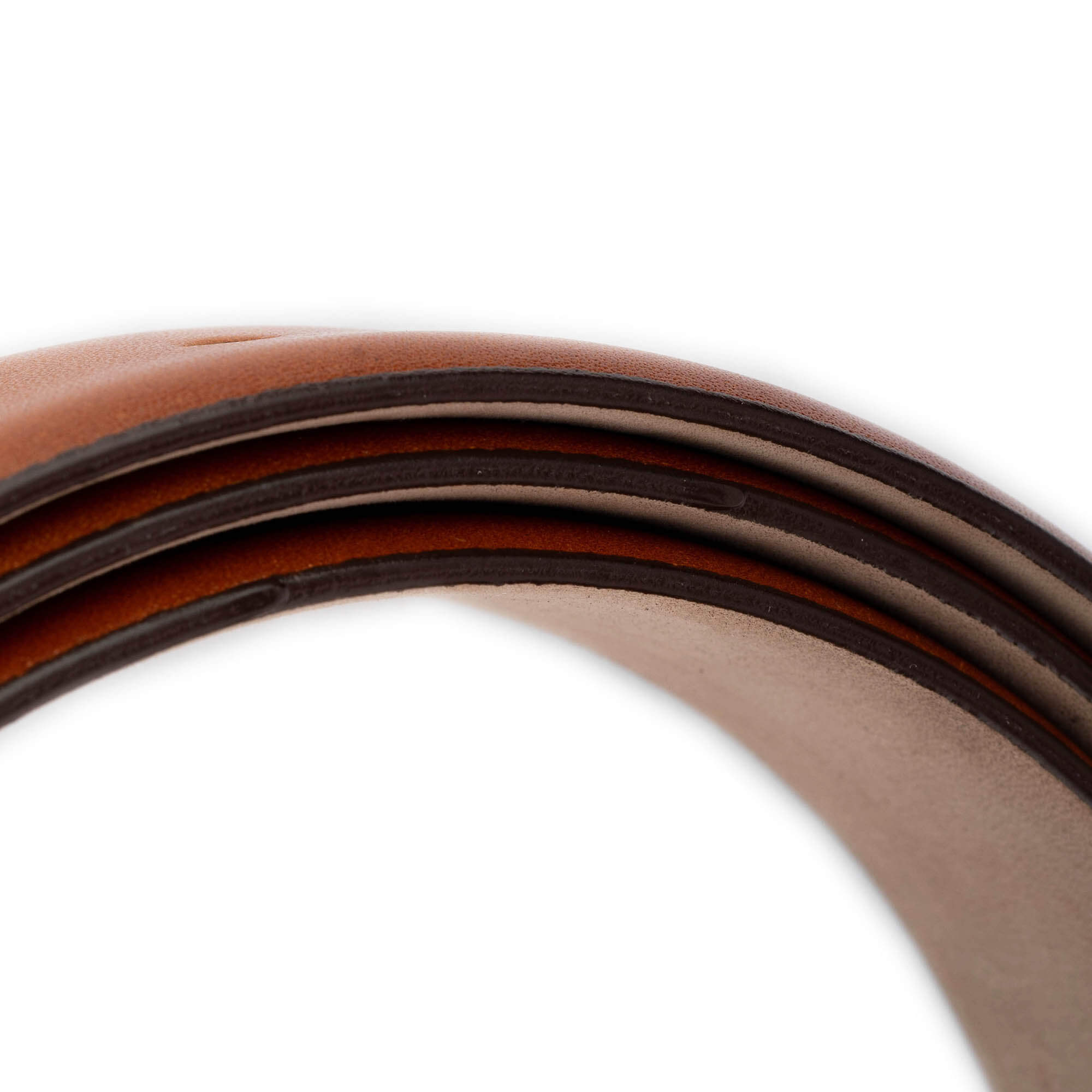 Premium 3.5cm Light Brown Genuine Leather Belt Replacement for Montblanc Buckles - Men's Dress Belt for Business, Office & Formal Occasions