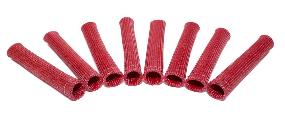 HINSON Spark Plug Wire Heat Boots - High-Temperature Protection for 8 Cylinder Engines (8.5