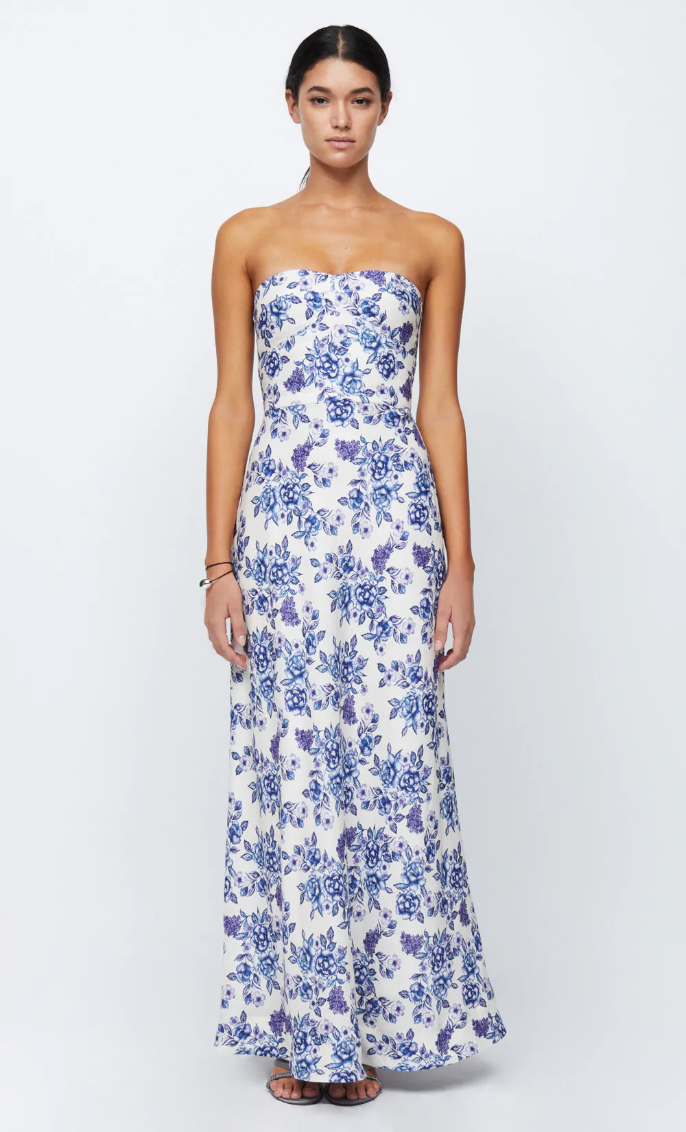 AUDETTE Strapless Maxi Dress for Women - Elegant Long Formal Gown for Prom, Evening Party & Special Occasions