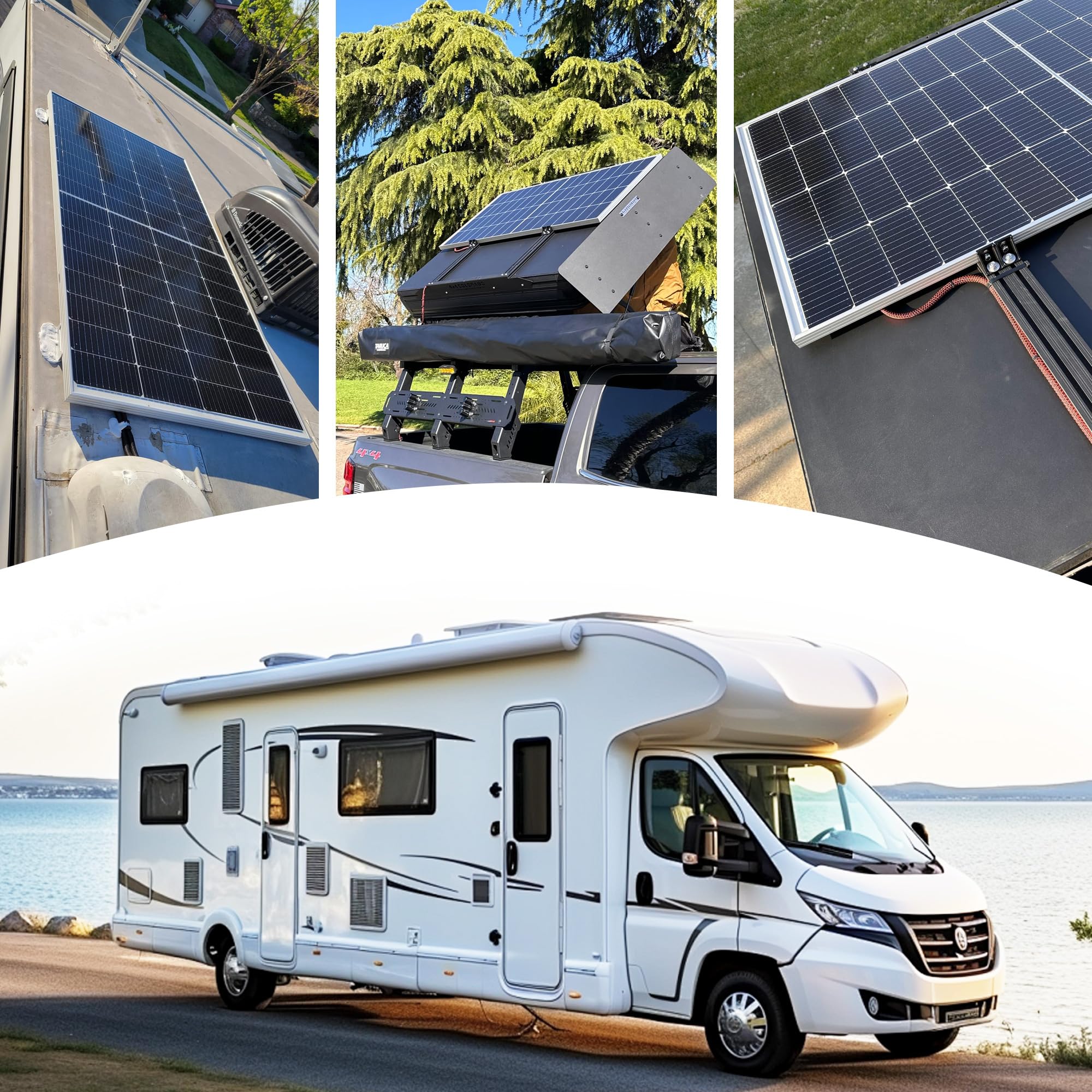ACOPOWER 250W Monocrystalline Solar Panel for RV, Boat, Off-Grid & Home Use - High Efficiency Portable Solar Power Solution