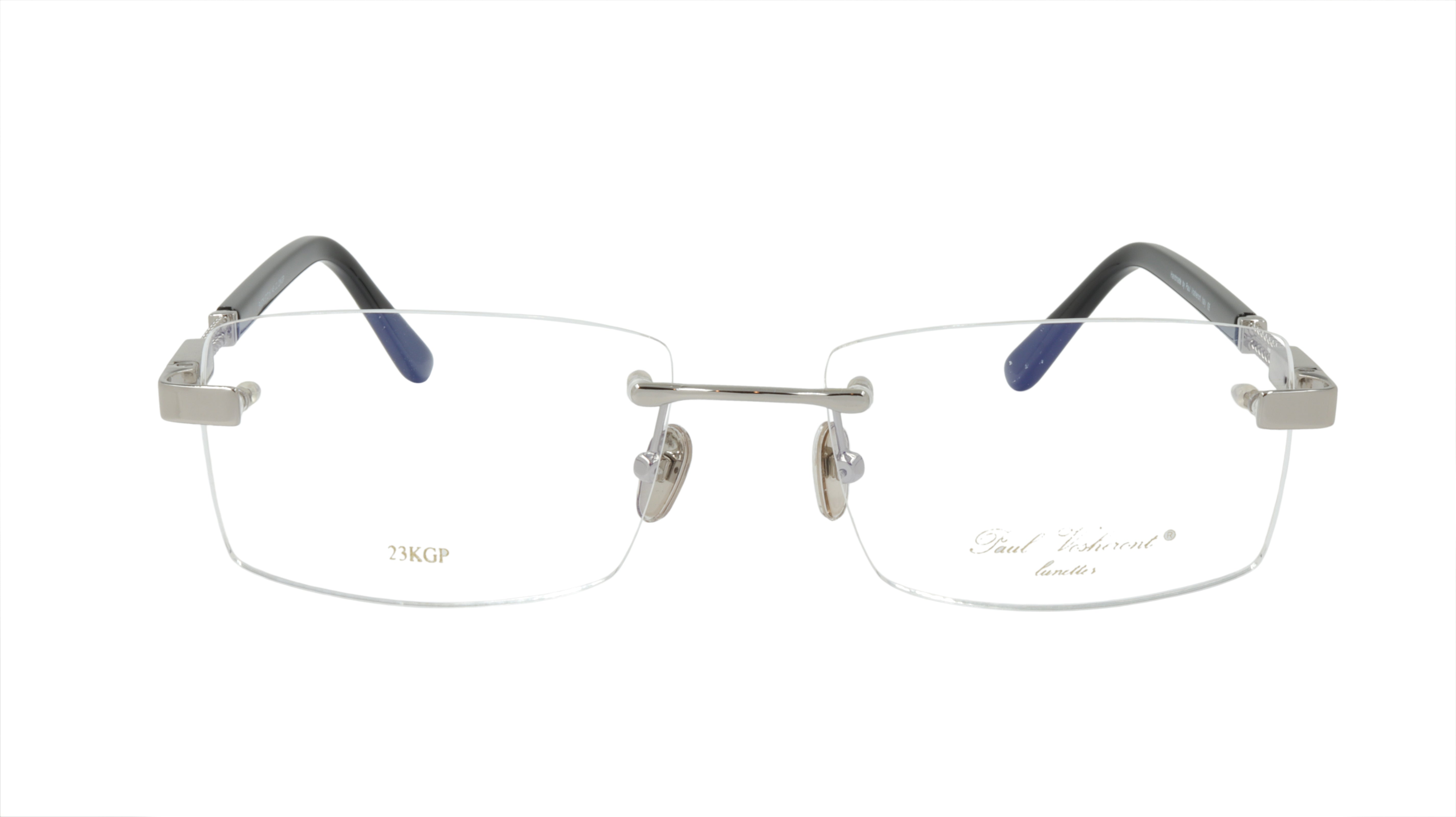 Paul Vosheront PV378 C2 Gold Plated Titanium Acetate Eyeglasses Frame - Italian Design for Men & Women | Perfect for Office, Reading & Fashion Accessories