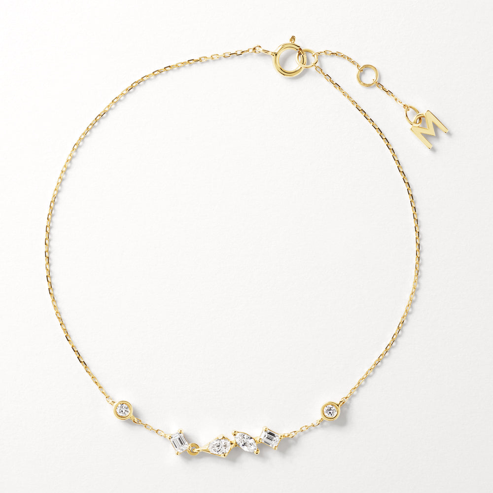 0.25ct Lab Grown Diamond Tennis Bracelet in 10k Gold - Elegant Stackable Jewelry for Women, Perfect for Weddings & Special Occasions