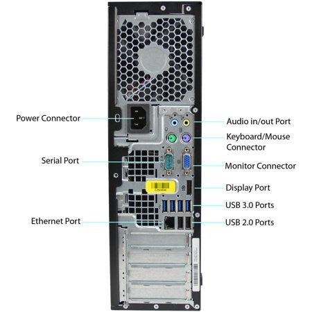 HP Compaq 6305 Pro Desktop Computer - AMD 3.4GHz Processor, 8GB DDR3 RAM, 1TB HDD, Windows 10 Pro 64-Bit - Ideal for Home Office, Business & Remote Work