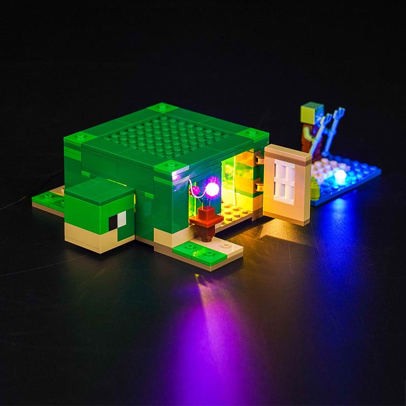 LEGO Minecraft The Turtle Beach House Construction Set 21254 Light Kit – Enhance Your Build with LED Lighting for Display & Gaming Fun