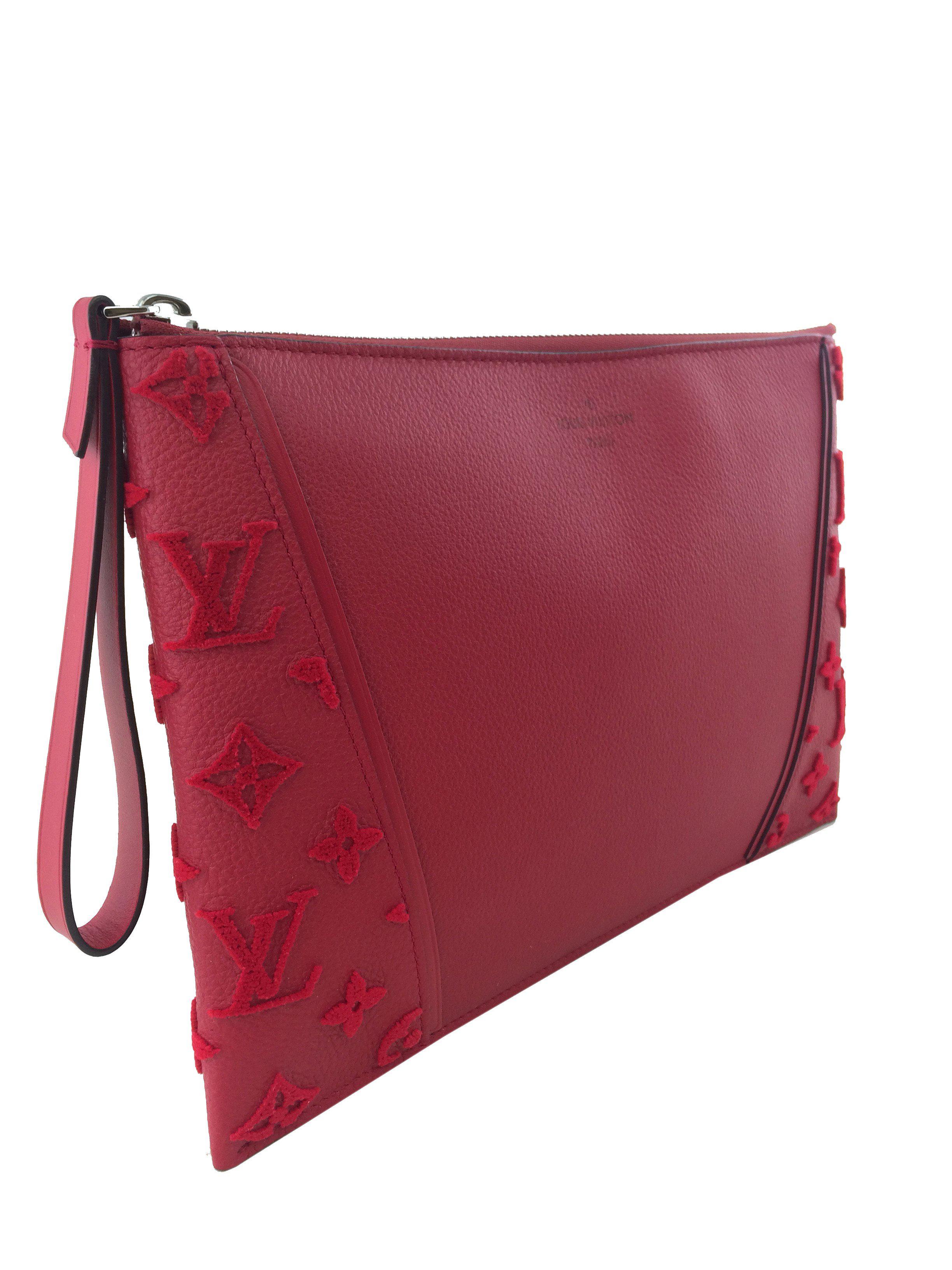 Authentic Louis Vuitton Monogram Veau Cachemire Women's Pochette Crossbody Bag - Perfect for Date Night & Evening Events